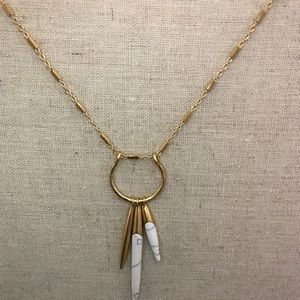 Stella & dot faux marble necklace